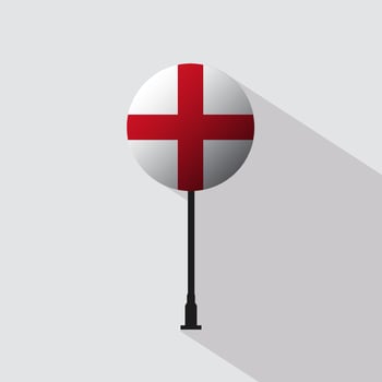 England Circle Sign Flag Illustration vector