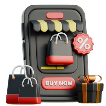 Buy Now Button On a Smartphone 3D Black Friday Sale Icon for uiux, web, app, infographic, etc png