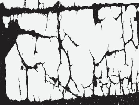 Distress Texture black and white horrible background. vector