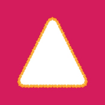 Decorative elegant Triangle frame design that you can use in invitations, packaging, posts, banners, and more, you This is also perfect for sale and festive banners. vector