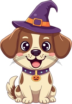 Halloween Cute Dog vector