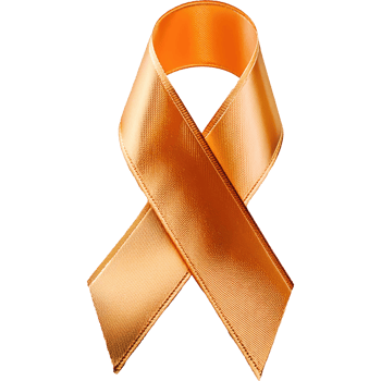 Various colors ribbon orange gold png