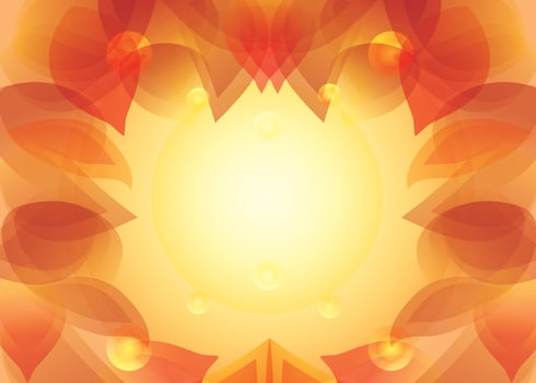 autumnal foliage background vector