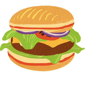 burger for breakfast png