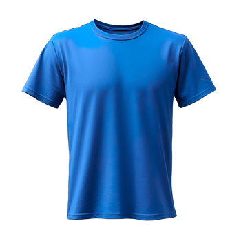 Men's blue t-shirt isolated on transparent background png