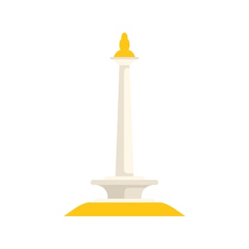 National monument monas tower in jakarta indonesia showing independence day pride vector