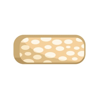 Tempeh fermented soy product illustration on white background vector