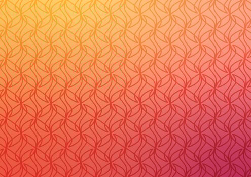 Red line art pattern graphic presentation background vector