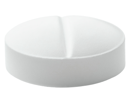 White round pill, clean realistic photo png