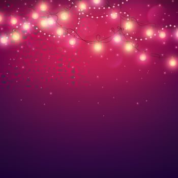 Glowing light bulbs design. Abstract background. illustration. Christmas greeting card. vector