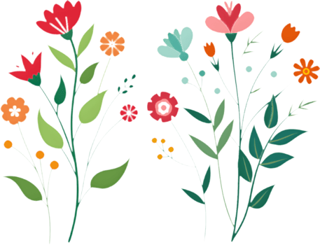 Decorative Wildflower Meadow Stencil Pack. . png