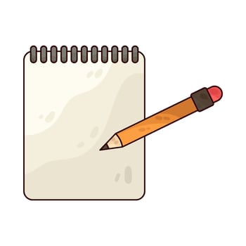 Illustration of notepad vector
