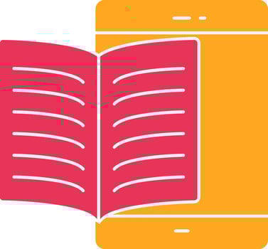Elearning Glyph Two Color Icon vector