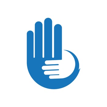 Charity, hand, volunteer icon. illustration vector