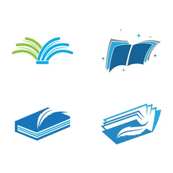 set Book Logo Template Illustration design vector