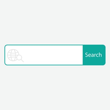 Search button icon on a white background vector