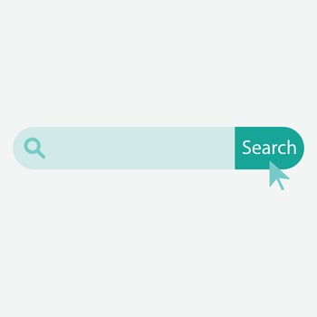 A search bar with a magnifying glass icon and a Search button. vector