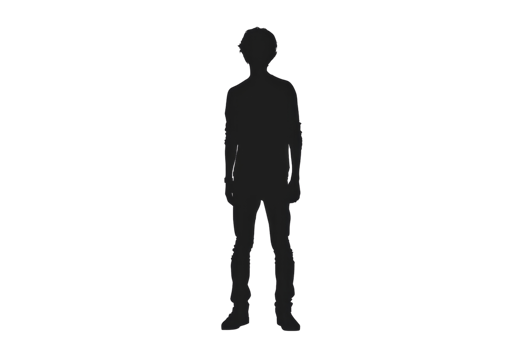 person standing in a dark place. The person is wearing a hat, a long-sleeved shirt, and pants. The person's face is not visible. png