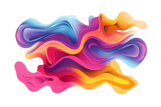 abstract painting with a variety of bright colors png