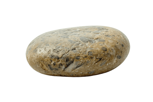 It's a photo of a rock. The rock is smooth and has a light brown color. png