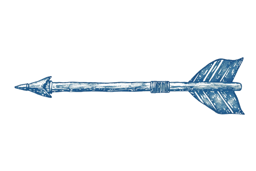 A blue arrow pointing to the right. The arrow is drawn in a pencil style. The arrow is long and thin, with a sharp point at the end png