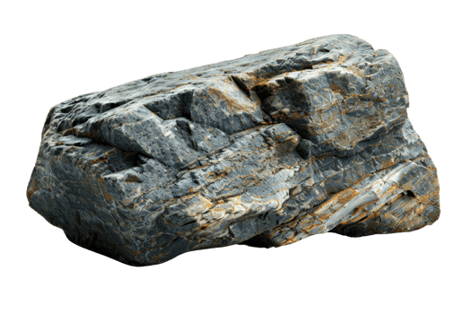 A large rock with a grey and brown color. It is a natural object and has a rough texture png