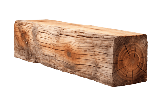 A large log with a hole in the middle. The log is brown and has a rough texture png