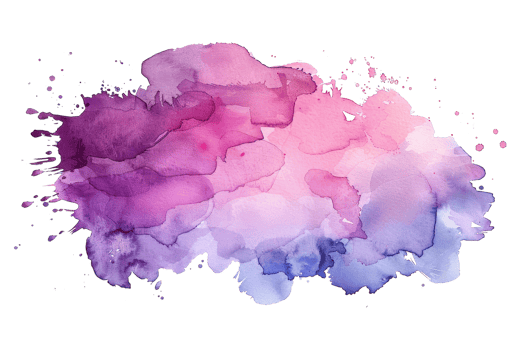 A splash of paint with purple and pink colors. The colors are bright and vibrant, creating a sense of energy and excitement. The splatter effect adds a sense of movement and spontaneity to the image png