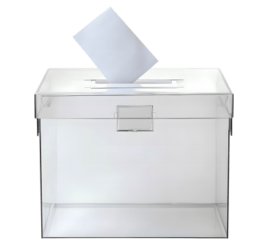 Ballot box voting box polling box election box transparent background png