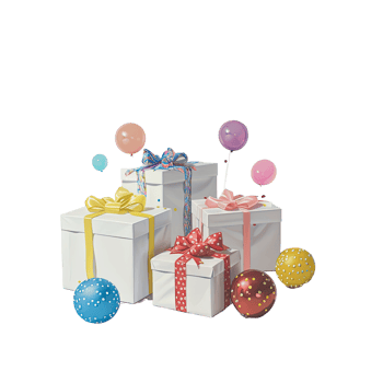 Party favours transparent background png