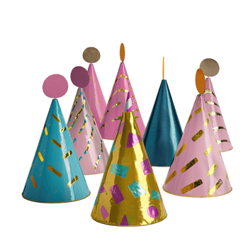 Party hats transparent background png