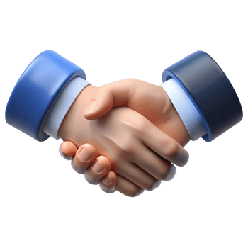 3D Cartoon Handshake Illustration - Business Deal, Partnership Concept png