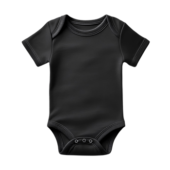 Black baby onesie png