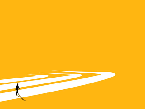 Businessman Confident in Personal Path vector