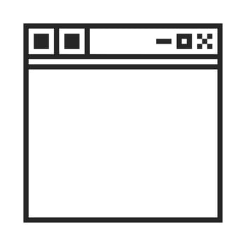 vintage pixel UI frame border art vector