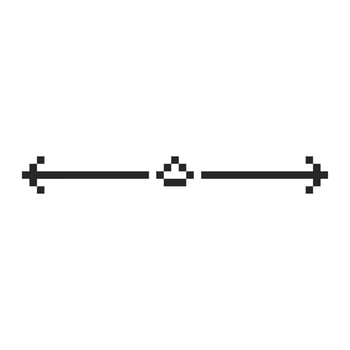 vintage pixel corner accents vector