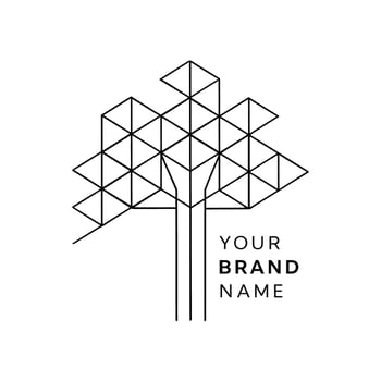 A logo for your brand that has a tree in it vector