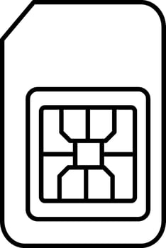 Sim card icon vector