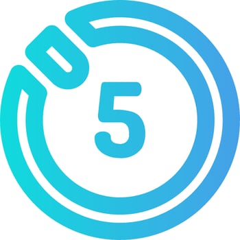 The five - logo icon vector