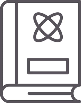 Atom Line Multi Colors Icon vector