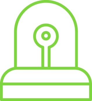 Siren Line Multi Colors Icon vector