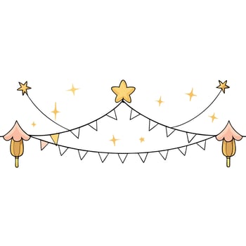 Fairy lights background creating a magical atmosphere vector