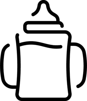 Baby bottle icon vector