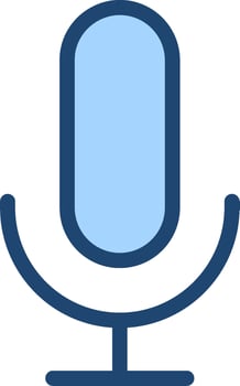 A microphone icon on a white background vector