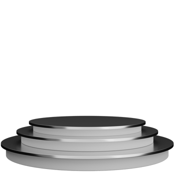 Black Circle Podium 3D Illustration png