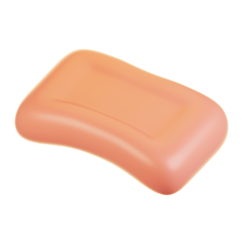 3d rendering bathroom icon concept. 3d render soap png