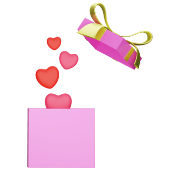 Love Gift 3D Illustration png