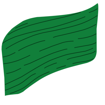 Banana leaf illustration with green colour png