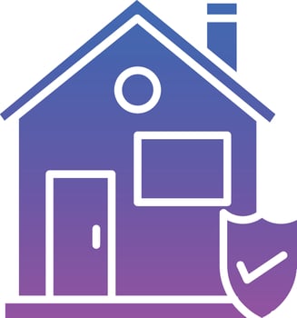 Home Insurance Illustration Icon vector