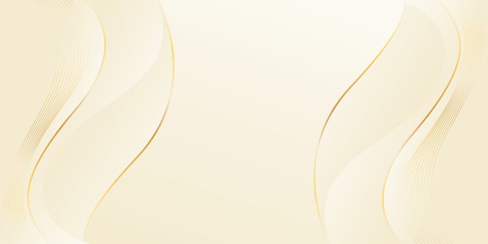 Abstract cream color luxury wave background with gold lines. Elegant modern wallpaper vector